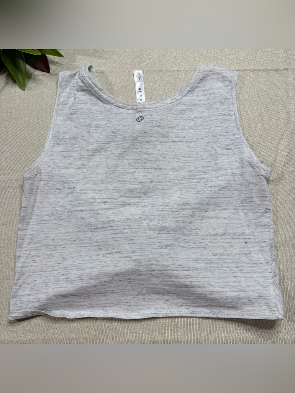 Core 10 Gray Twist Front Tank Top Sleeveless Athletic Yoga Size M - Picture 3 of 7